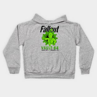 Vault Boy Bobby pixelated terminal green Kids Hoodie